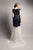 Beside Couture by Gemy - CPF13 3671 Lace Embellished Sheath Dress In Black and White