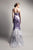 Beside Couture by Gemy - CPF13 3695 Embellished Ruffled Mermaid Dress In Gray and Purple