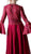 Embellished Lace Long Bell Sleeve A-line Dress