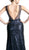Cinderella Divine - Fully Sequined V-neck Sheath Prom Dress