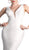 Cinderella Divine - Fully Sequined Deep V-neck Sheath Dress
