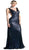 Cinderella Divine - Fully Sequined Deep V-neck Sheath Dress