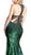 Cinderella Divine - Sleeveless Sequined Sheath Prom Dress With Train