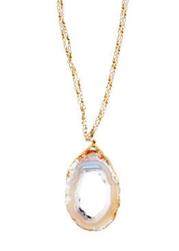 Geode Slice Necklace