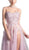 Floral Embroidered Tulle A-line Prom Dress