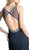 Bedazzled Halter Neck Sheath Evening Dress