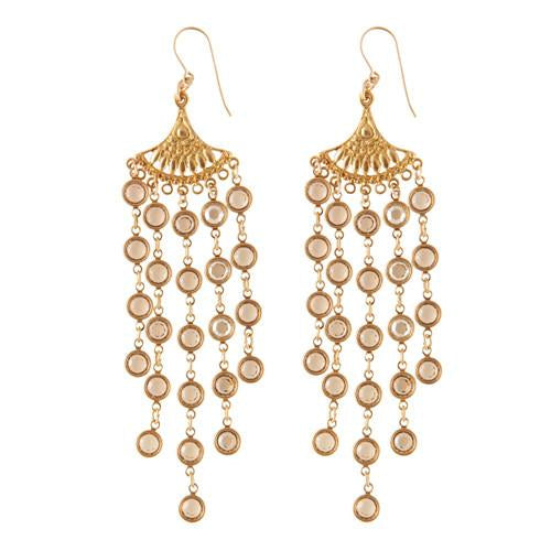 Bohemian Crystal Chandelier Earrings