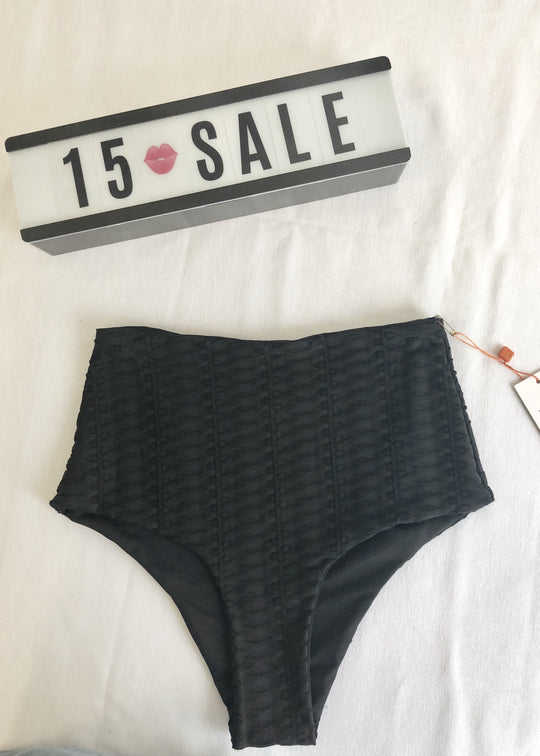 Mykonos Textured Black Bottom - Small & Large - SAMPLE