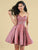 Clarisse - 3904 Strapless Sweetheart Pleated A-line Dress In Red