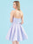 Clarisse - 3905 Strapless Fit and Flare Mikado Cocktail Dress In Purple