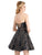 Clarisse - 3913 Bedazzled Strapless Deep Sweetheart A-line Dress In Black and Gold