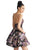 Clarisse - 3924 Floral Sweetheart A-Line Cocktail Dress In Black and Purple