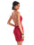 Clarisse - 3937 Strappy Scoop Lace Cocktail Dress In Red