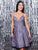 Clarisse - 3951 Sleeveless Plunging V-neck A-line Dress In Purple