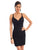Clarisse - 3968 Guipure Laced V-Neck Sheath Dress In Black