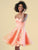 Clarisse - S7043 Strapless Satin Sweetheart Embroidered A-line Dress In Orange