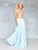 Clarisse - 3759 Lace Halter Chiffon A-line Dress in Green