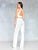 Clarisse - 3756 Two Piece Lace High Halter Jumpsuit In White