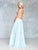 Clarisse - 3759 Lace Halter Chiffon A-line Dress in Green