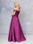 Clarisse - 3762 Embellished Lace Mikado Ballgown In Purple