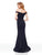 Clarisse - 3788 Off Shoulder Shimmer Jersey Mermaid Prom Dress In Black