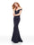 Clarisse - 3788 Off Shoulder Shimmer Jersey Mermaid Prom Dress In Black