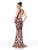 Clarisse - 3797 Sequined Deep V-neck Mermaid Dress