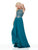 Clarisse - 3806 Bejeweled Chiffon A-line Dress In Green