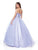 Clarisse - 3811 Strapless Sweetheart Beaded Corset Ballgown In Purple