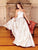 Clarisse - 3861 Sleeveless Halter Brocade A-line Dress In Neutral
