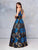 Clarisse - 5007 High Halter Brocade A-line Dress
