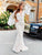 Clarisse - 600101 Lace Long Bell Sleeve Trumpet Dress In Ivory