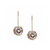 London Blue Topaz Sphere Ball Dangle Earrings in 18k Yellow Gold