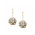 London Blue Topaz Sphere Ball Dangle Earrings in 18k Yellow Gold