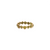 Rose cut organic diamond ring band in 18k white gold