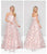 Colors Dress - 1803 Strapless Floral Embellished Ballgown In Pink