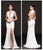 Colors Dress Bedazzled Illusion High Sheath Sexy Dress 1816  In White