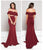 Colors Dress - 1840 Two Piece Off Shoulder Gown In Red