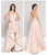 Colors Dress - 1873 Embroidered High Low A-line Dress In Pink
