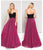 Colors Dress - 1875 Embellished Sweetheart A-line Dress In Black and Pink