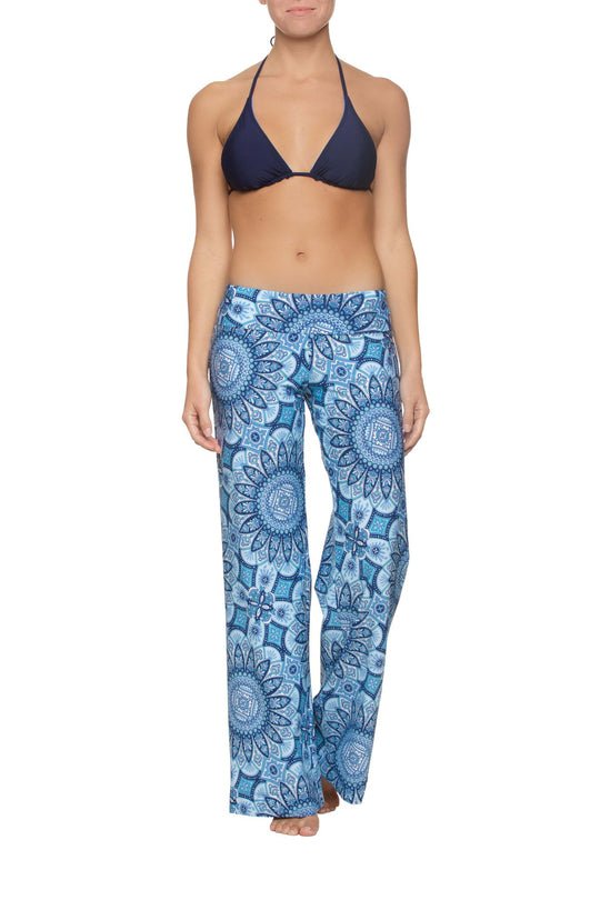 FOLD-OVER BEACH PANT-JAMIE NAVY