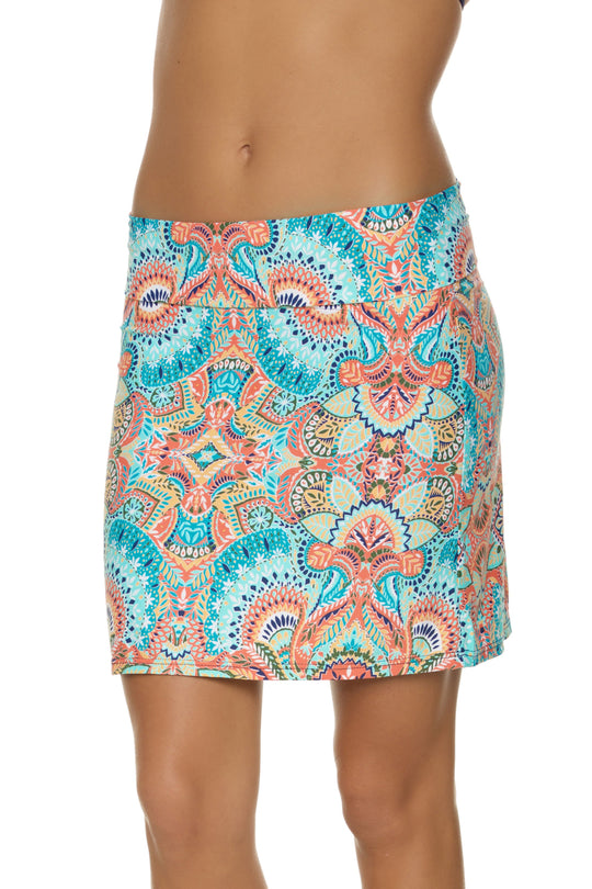 POOL SIDE SKIRT-OASIS PRINT