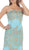 Scalloped Neck Gilded Long Prom Gown