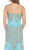 Scalloped Neck Gilded Long Prom Gown