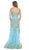 Scalloped Neck Gilded Long Prom Gown