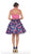 Two Piece Lace and Floral Cocktail Dress