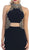 Elegant High Neck Long Dress