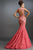 Janique - Lace and Tulle Floral Applique Mermaid Gown 1514