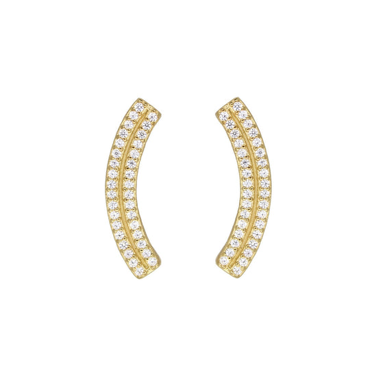 Rachael Ryen -  Double Pave Bar Ear Pin