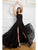 Cristallini - SKA 848 One Shoulder Ruched A-line Dress In Black